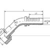 Dicsa ORFS Indstik 3/4'' x 1 7/16'' Hun 135° Omløber