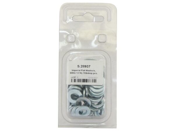 Fladskiver, ID: 5/16'' (DIN or Standard No. DIN 127A) 70 stk. Agripak