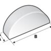 Månekile 3/32'' x 1/2'' (DIN or Standard No. DIN 6888)