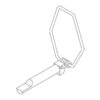 Ringsplit (pæreformet)(m/fjeder), Stift Ø8mm x 57mm