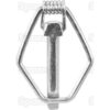 Ringsplit (pæreformet)(m/fjeder), Stift Ø10mm x 58mm