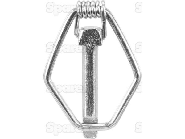 Ringsplit (pæreformet)(m/fjeder), Stift Ø10mm x 58mm