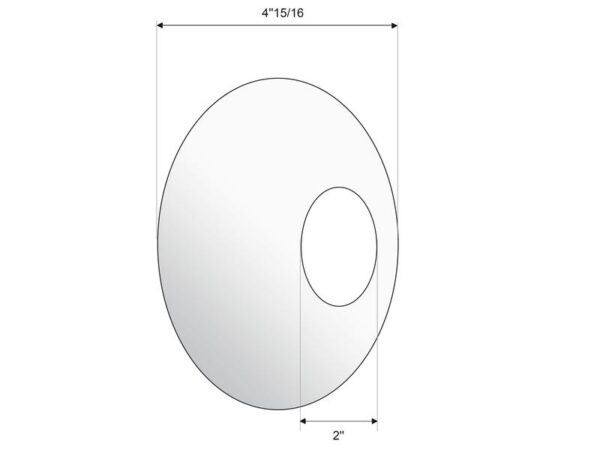 Skål Liftbom, Indvendig Ø (millimeter): 50mm, Udvendig Ø (millimeter): 125mm.