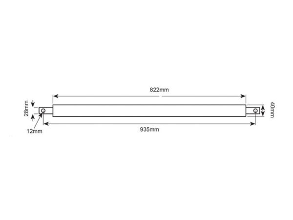 Liftbom (rund) - Kat. 2 - 934mm