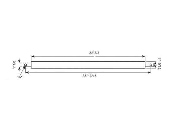 Liftbom (rund) - Kat. 2 - 934mm