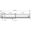 Liftbolt dobbelt 28 - 36 - 28mm Kat.2/3 (Ø28/36mm)