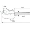 Drejeled Topstang (ende) - Kat.28mm - Gevind: M36 x 3 - Højre