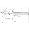 Drejeled Topstang (ende) - Kat.3 (Ø32mm) - Gevind: M36 x 3 - Højre