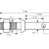 Redskabsbolt 22x168mm, Gevind 7/8x64mm Kat. 1 (Ø22mm)