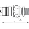 Stauff Lynkobling Han 1/2'' Krop tommer x M22 x 1.50 Millimeter Schott