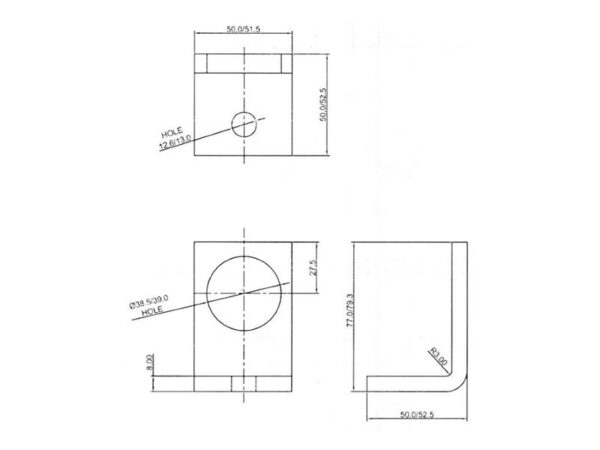 Sparex Hun 1/2'' Krop tommer x M18 x 1.50 Han