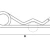Hårnålesplit , Klip Ø6mm x 140mm (Agripak 5 stk.)