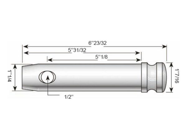 Topstangsbolt 32x125mm Kat. 3 (Ø32mm)