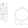 Hydraulikadapter M20 x 1.50 Millimeter Fast stik
