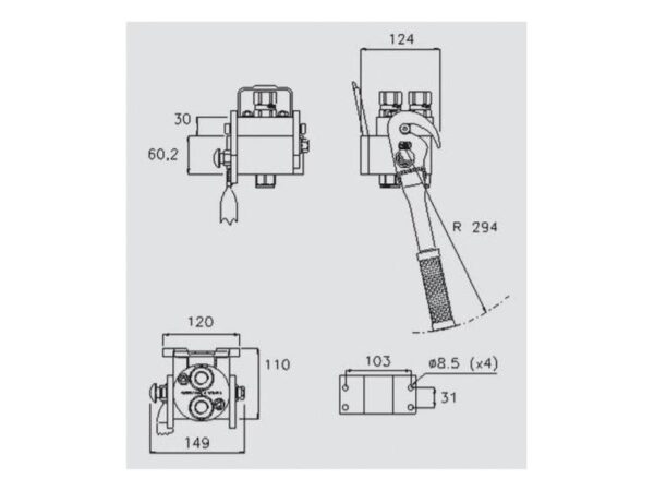 Multikobling - Han - M22 x 1.50 Millimeter - 2P208 Serie