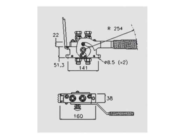 Multikobling - Hun - 1/2 BSP - 2PB06 Serie