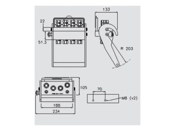 Multikobling - Han - M22 x 1.50 Millimeter - 2PS06 Serie