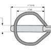 Ringsplit (pæreformet)(m/sikkerhedslukning), Stift Ø11.5mm x 46mm