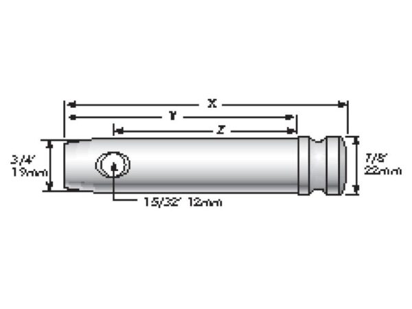 Topstangsbolt 16x80mm Kat. 0 (Ø16mm)