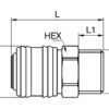 Coupler Male BSPP - 1/2''