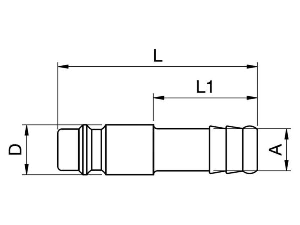 Plug Hose Barb - 9mm