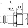 Plug Male - 1/2''