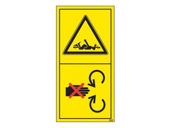 W/LABEL-SAFETY SHIELD 220