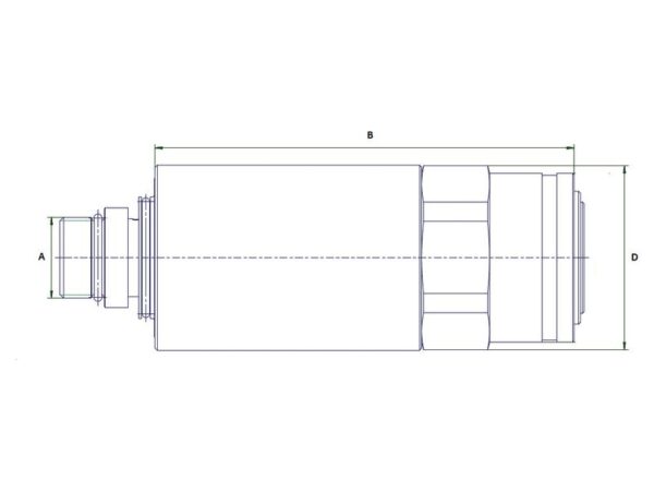Stauff Lynkobling Hun 1/2'' Krop tommer x M22 x 1.50 Millimeter Han