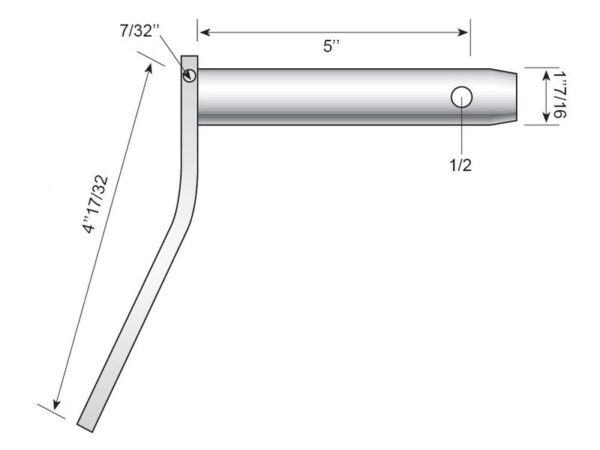 Liftbolt m/håndtag 36x127mm Kat.3 (Ø36mm)
