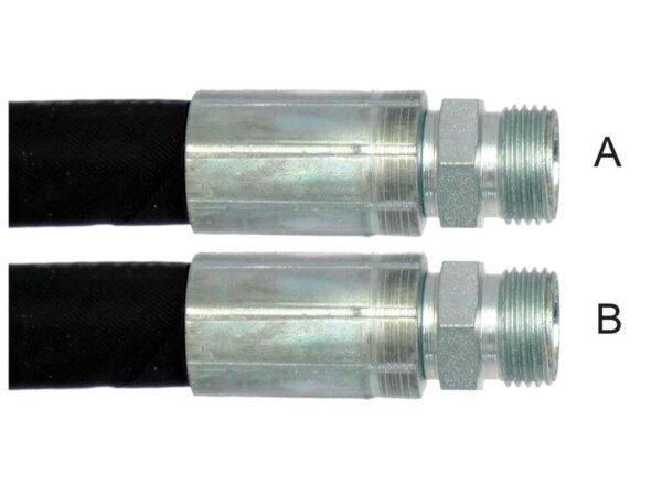 Hydraulikslang Kpl 1/2'' med M22 x 1.5 Han x M22 x 1.5 Han x Længde 1000mm
