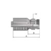 Parker Millimeter 24° Preskobling 1/2'' x M18 x 1.50 (12L) Han Lige