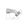 Parker Millimeter 24° Preskobling 1/2'' x M18 x 1.50 (12L) Hun 135° Omløber (o-ring)