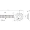 Topstangsende (kugle) - 1-1/8 UNC - Kat.1 (Ø19mm)