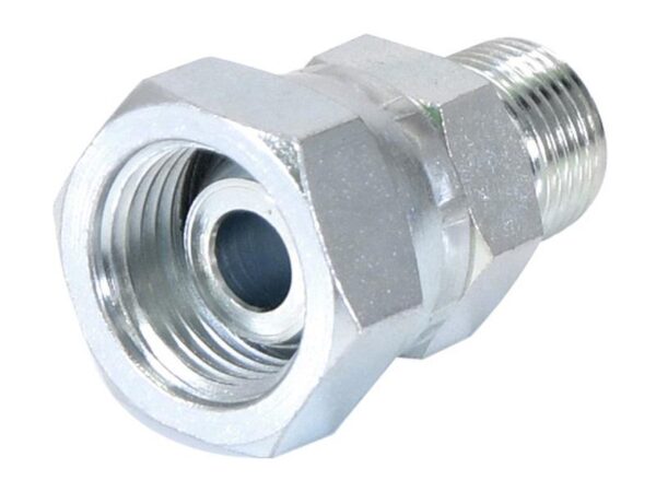 Hydraulikadapter 3/8'' BSP Han x 1/2'' BSP Drejelig hun