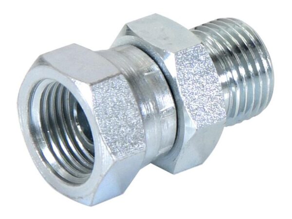 Hydraulikadapter 1/2'' BSP Han x 1/2'' BSP Drejelig hun