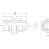 Hydraulikadapter 3/8'' BSP Han x 9/16'' JIC Han