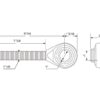 Topstangsende (kugle) - 1-1/8 UNC - Kat.2 (Ø25mm)