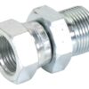 Hydraulikadapter 1/4'' BSP Han x 3/8'' BSP Drejelig hun