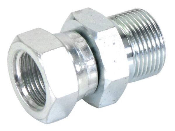 Hydraulikadapter 1/4'' BSP Han x 3/8'' BSP Drejelig hun