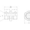 Hydraulikadapter 1'' BSP Han x 1'' BSP Han