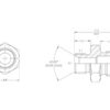 Hydraulikadapter 1/8'' BSP Han x 1/4'' BSP Han