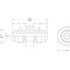 Hydraulikadapter 5/8'' JIC Han x 5/8'' JIC Han