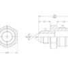 Hydraulikadapter 9/16'' JIC Han x 3/4'' JIC Han