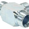 Hydraulisk T-stykke 1'' BSP Han x 1'' BSP Han x 1'' BSP Han