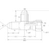 Hydraulisk T-stykke 7/8'' JIC Han x 7/8'' JIC Drejelig hun x 7/8'' JIC Han