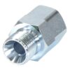 Hydraulikadapter 3/8'' BSP Han x 3/8'' BSP Fast Hun