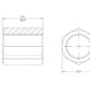 Hydraulikadapter 3/8'' BSP Fast Hun