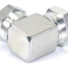 Hydraulikadapter 3/4'' BSP Drejelig hun x 3/4'' BSP Drejelig hun 90° Kompakt udstødningsbøjning