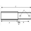 Liftbolt dobbelt 22 - 28mm Kat.1/2 (Ø22/28mm)