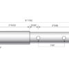 Topstangsbolt dobbelt 19 - 25mm Kat.1/2 (Ø19/25mm)